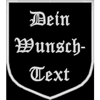 Wappen mit Wunschtext 7x8 cm