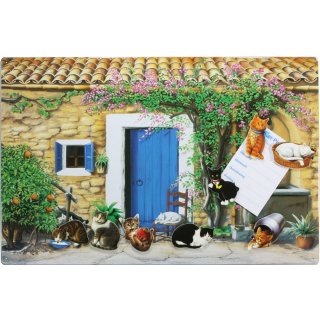 Landhausidylle mit Katzen Pinwand