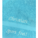 Sport Handtuch mit Namen 
